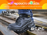 Safetoe Mens Work Safety Shoes Anti-Static Metal-Free Composite Toe Steel Plate Breathable Anti-Abrasion Boots