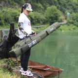 Portable Foldable Fishing Rod Carrier Fish Pole Tools Storage Bag Case