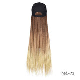 Long Synthetic Baseball Cap Wig with Braided Box Braids Wigs For Afro Black Women Daily Wear White Hat Wig Adjustable For Girls