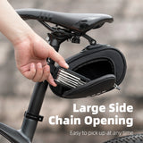 ROCKBROS Rainproof Bicycle Bag Shockproof Bike Saddle Bag For Refletive Rear Large Capatity Seatpost MTB Bike Bag Accessories