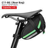 ROCKBROS Rainproof Bicycle Bag Shockproof Bike Saddle Bag For Refletive Rear Large Capatity Seatpost MTB Bike Bag Accessories
