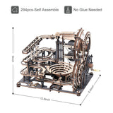 Robotime ROKR Marble Night City 3D Wooden Puzzle Games Assembly Waterwheel Model Toys for Children Kids Birthday Gift