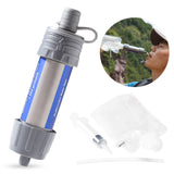 US CZ Outdoor Survival Water Filter Straws Camping Equipment Water Purifier Water Filtration System Emergency Hiking Accessories