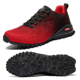Men Spring Summer Golf Shoes Breathable Outdoor Athletic Sport Shoes Mens Golf Sneakers Black Red Big Size Golf Trainers for Men