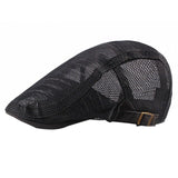 golf Beret Cap Women Men Casual Style Breathable Adjustable Sunshade Mesh Peaked Hat Outdoor Headwear Apparel Accessories