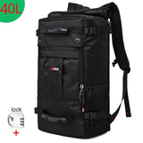 50L Waterproof Durable Travel Backpack Men Women Multifunction 17.3 Laptop Backpacks Male outdoor Luggage Bag mochilas