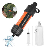 US CZ Outdoor Survival Water Filter Straws Camping Equipment Water Purifier Water Filtration System Emergency Hiking Accessories