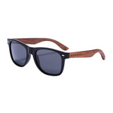 BARCUR High Quality Black Walnut Sunglasses Anti-Reflecti Men Women Mirror Sun Glasses Male UV400 Wooden Sunglass Shades Oculos