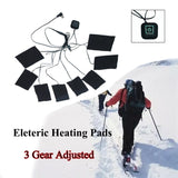Hot Safe USB Electric Heated Jacket Heating Pad Outdoor Themal Warm Winter Heating Vest Pads For DIY Heated Clothing 8-in-1