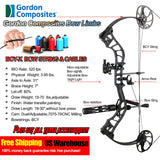USA MOMENTOUS Compound Bow Full Package,15-70 lbs Adjustable, Up to 320  fps,USA Gordon Composites Limb Archery