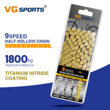 Bicycle Chain MTB Bike Parts 8 9 10 11 Speed Velocidade MTB Chains 116L EL SL Half/Full Hollow Gold Silver Bike Accessories