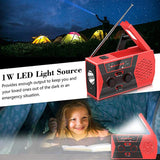 EDC USB Phone Emergency Charger Solar Hand Crank Portable Weather Radio For Outdoor Charger Camping Equipment Survival Tool 8