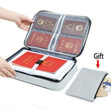 Large Capacity Document Organizer Bag With Lock Portable Card Bag Travel Storage Box For Important File Multi-Function Case